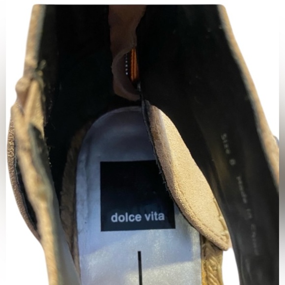 Dolce Vita  Suede Straw Wedge | Espadrille | Size: 8 - Picture 4 of 6